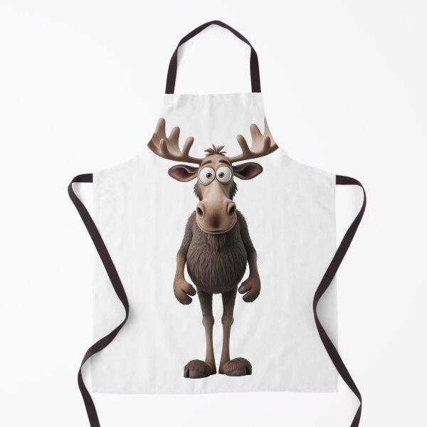Item preview, Stylized 3D moose in black – endearing character designed and sold by FusiTink.