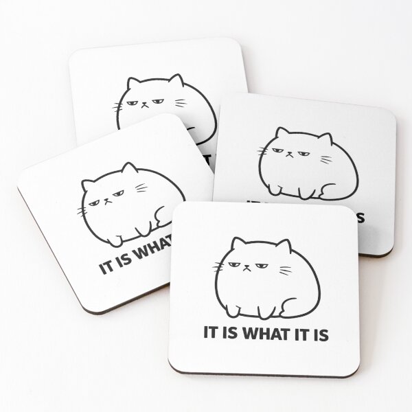 Item preview, It Is What It Is Cat Meme T-Shirt | Relatable Overwhelmed Mood designed and sold by Design_Your_Day.