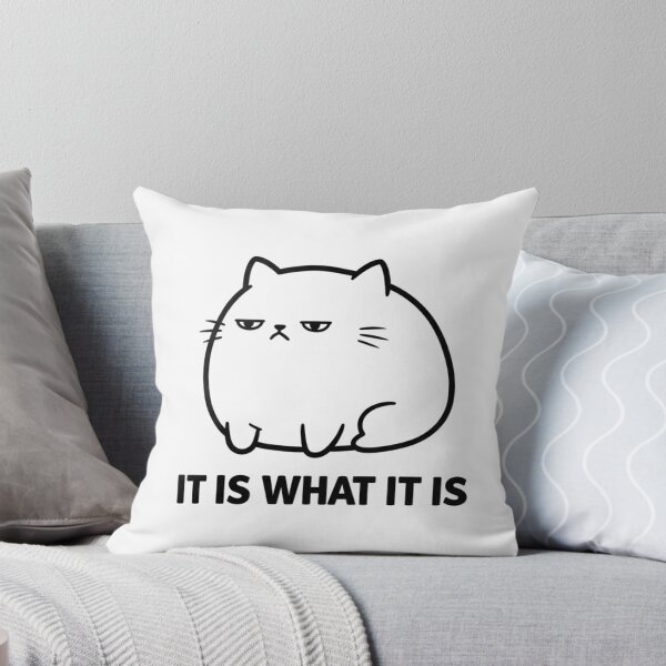 Item preview, It Is What It Is Cat Meme T-Shirt | Relatable Overwhelmed Mood designed and sold by Design_Your_Day.