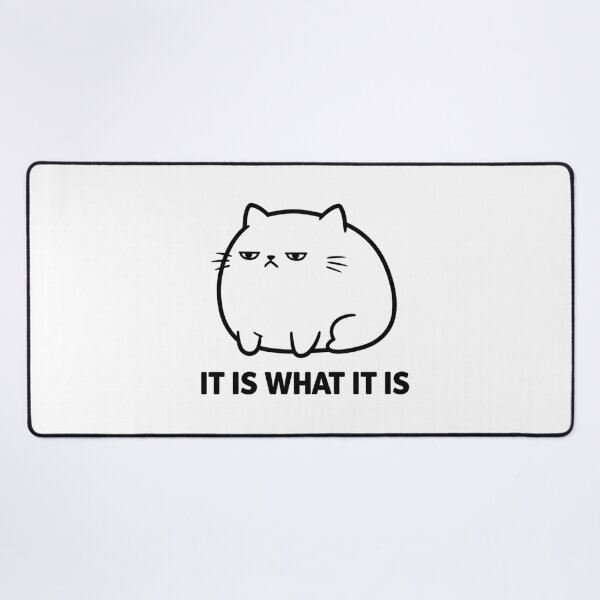 Item preview, It Is What It Is Cat Meme T-Shirt | Relatable Overwhelmed Mood designed and sold by Design_Your_Day.