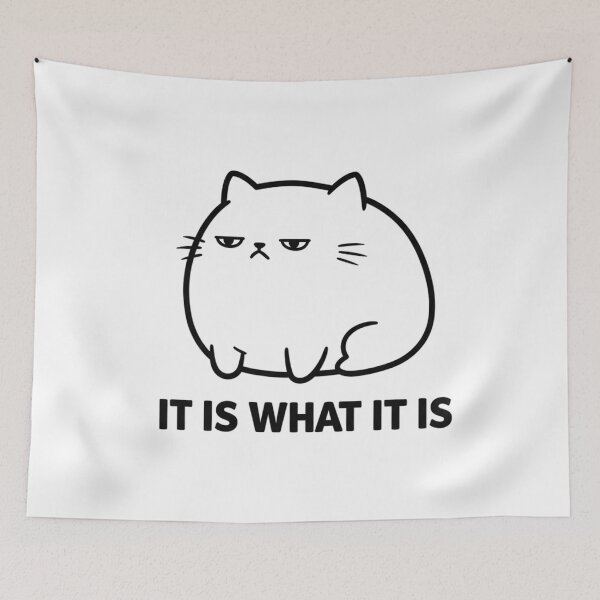 Item preview, It Is What It Is Cat Meme T-Shirt | Relatable Overwhelmed Mood designed and sold by Design_Your_Day.