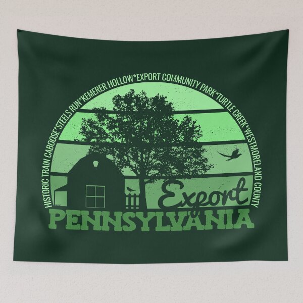 Item preview, Export Pennsylvania Sunset Retro Vintage Local Pride Logo designed and sold by CRHPOD20.