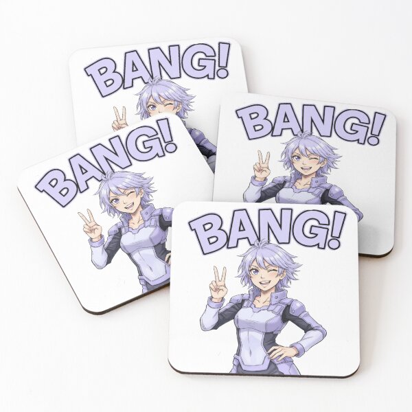 Item preview, Bang Anime Girl – Futuristic Silver-Haired Heroine Peace Sign Art designed and sold by wellie-chic.