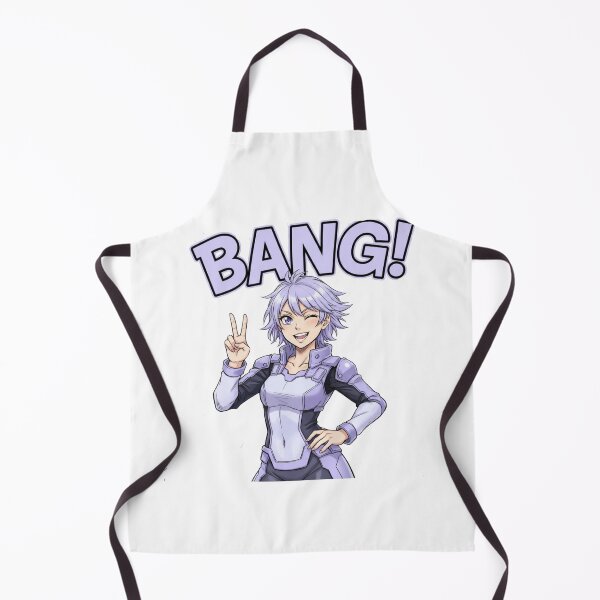 Item preview, Bang Anime Girl – Futuristic Silver-Haired Heroine Peace Sign Art designed and sold by wellie-chic.