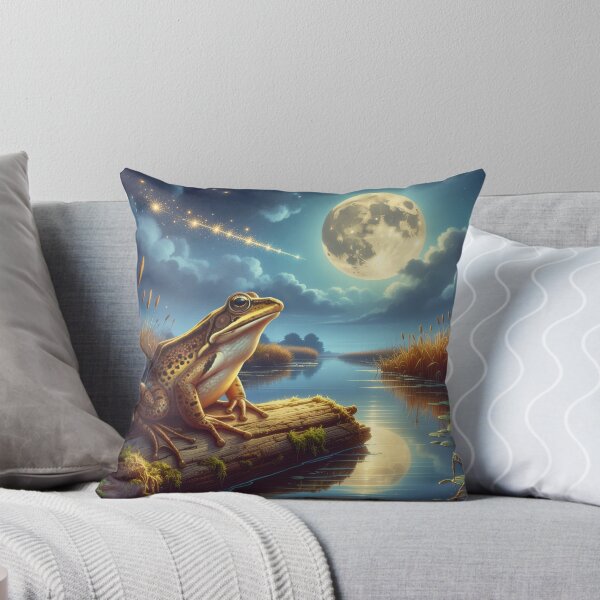 Item preview, The Fenland Singer | Whimsical Pool Frog Art designed and sold by Englandbear.