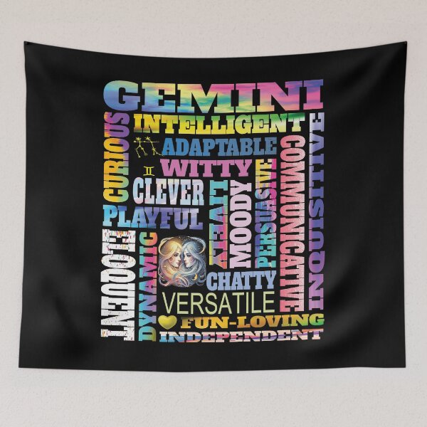 Item preview, Gemini Zodiac Sign Traits - Astrology Horoscope Design designed and sold by angy2017.