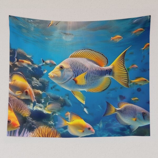 Item preview, Sapphire Sea Wonder - Tropical Fish designed and sold by RockitBaby.