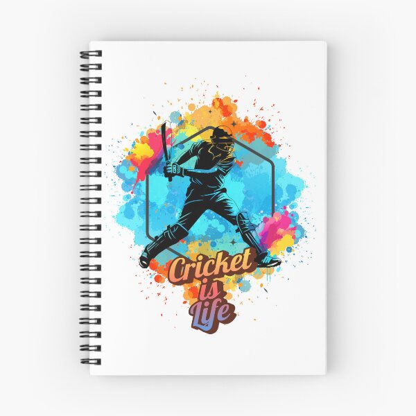 Item preview, Cricket Is Life – Color Splash Batter Design designed and sold by Pokah79.