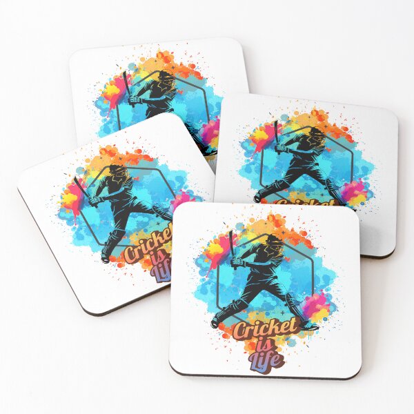 Item preview, Cricket Is Life – Color Splash Batter Design designed and sold by Pokah79.