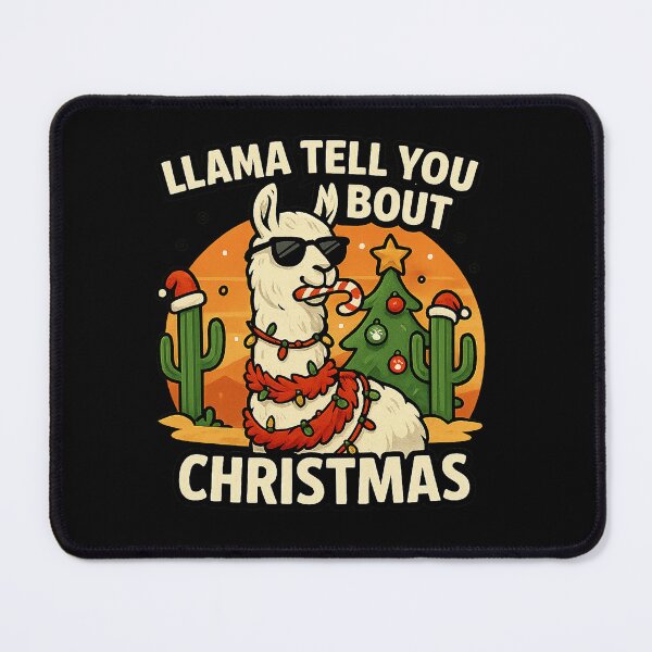 Item preview, Llama Tell You Bout Christmas – Funny Llama Holiday Shirt for Animal Lovers and Pun Fans designed and sold by AddictiveDesign.