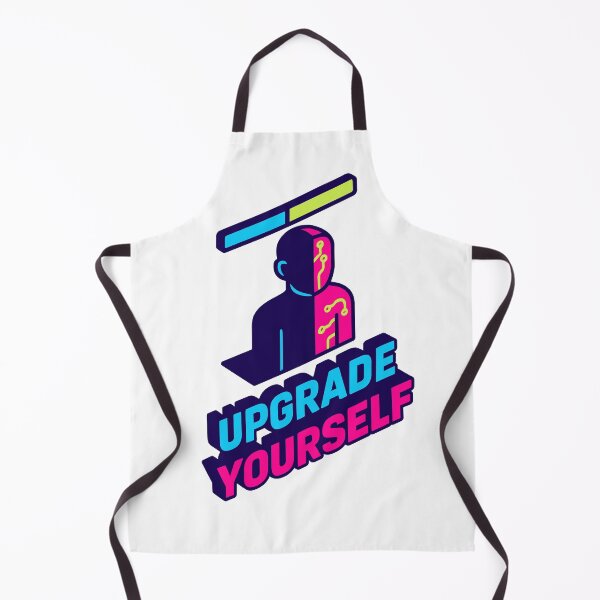 Item preview, Upgrade Yourself — Neon Futuristic Motivation Art designed and sold by DSGIN4YOU.