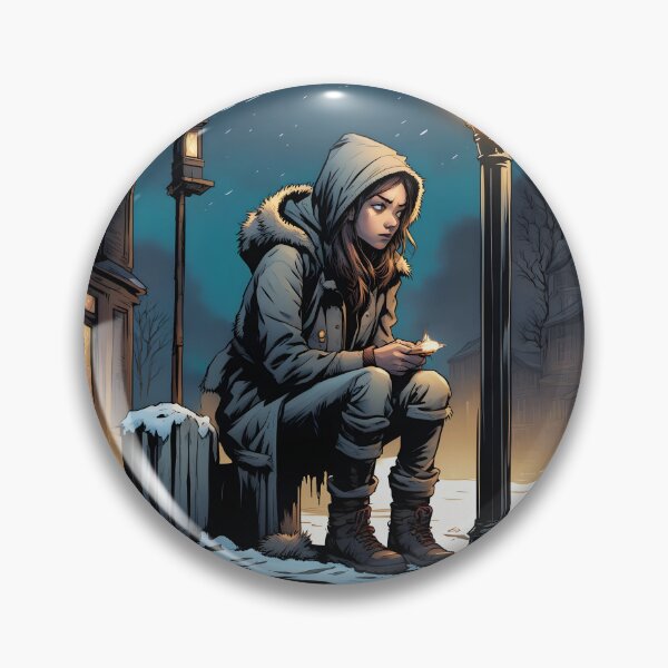 Item preview, The Last Light – A Little Girl in the Cold designed and sold by PawPrintedArt.