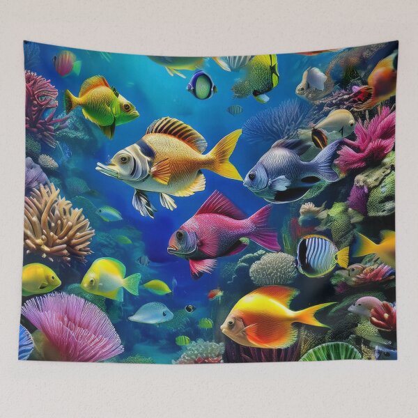 Item preview, Ocean Prism Pulse - Tropical Fish designed and sold by RockitBaby.