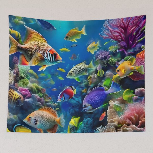 Item preview, Neon Coral - Tropical Fish designed and sold by RockitBaby.