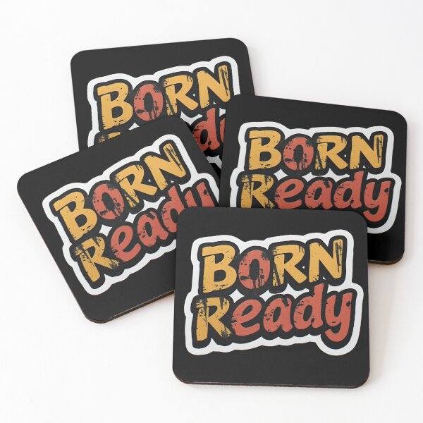 Item preview, Born Ready – Bold Motivational Splash Art Typography designed and sold by Lumive.