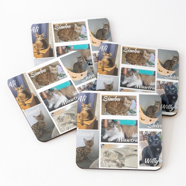 Item preview, Unique Portraits of My 7 Cats – PGN- Feline Love, Diversity & Personality designed and sold by DigitalSkyfall.
