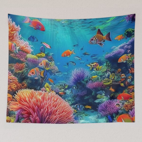 Item preview, Rainbow Reef - Tropical Fish designed and sold by RockitBaby.
