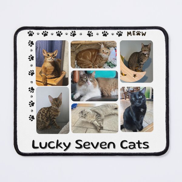 Item preview, Copie de Lucky Seven Cats – Feline Love, Diversity & Personality designed and sold by DigitalSkyfall.