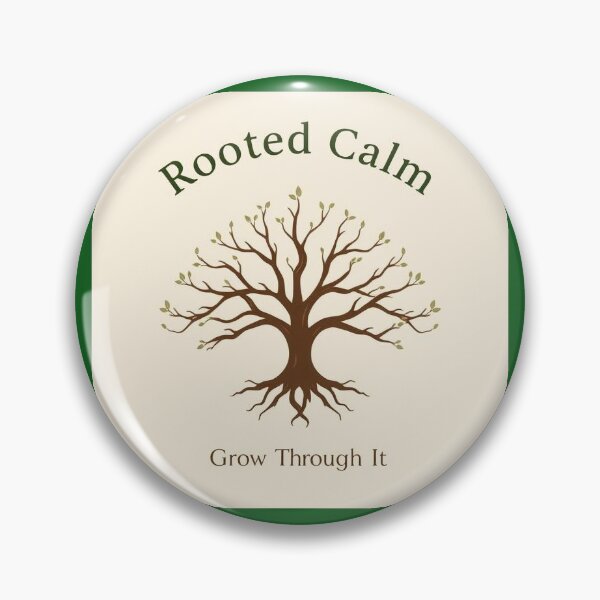 Item preview, Rooted Calm - Mental Health Tree of Serenity Art designed and sold by EchoFrames.