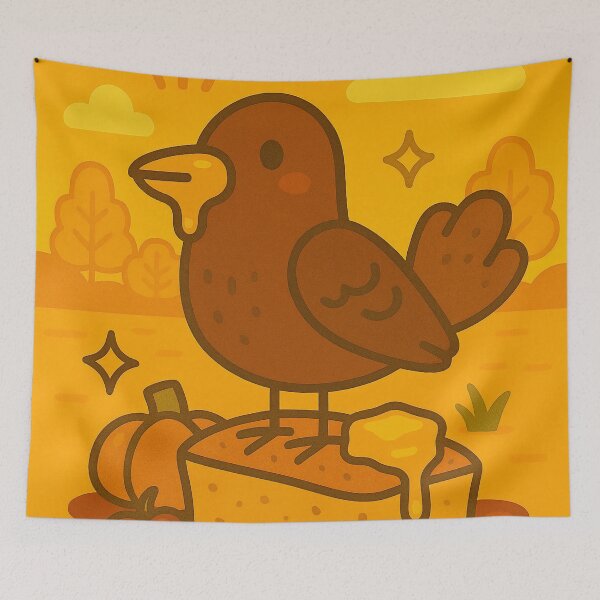 Item preview, Cornbread Crow – Thanksgiving Edition designed and sold by Whiskers&Waffles.