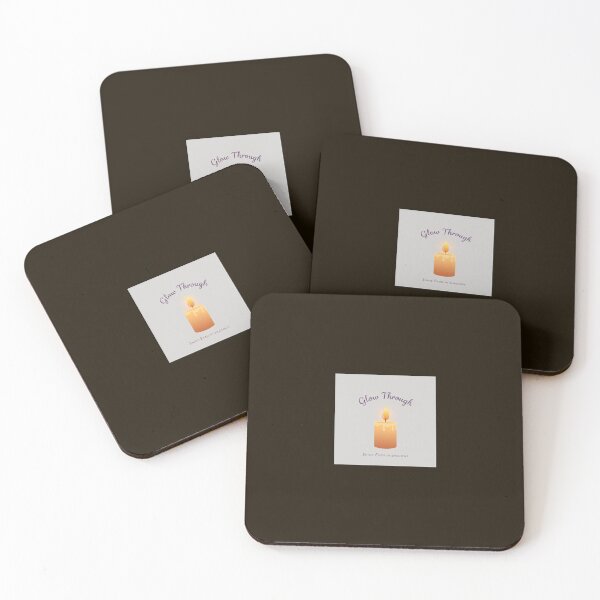 Item preview, Glow Through - Mental Health Resilience Candle Art designed and sold by EchoFrames.
