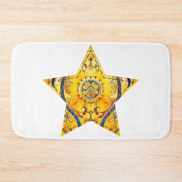 Item preview, Yellow glamour star | Around the World Motif designed and sold by GrifonJ.