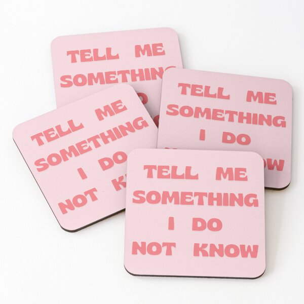 Item preview, Tell Me Something I Do Not Know designed and sold by Swooncake Press.