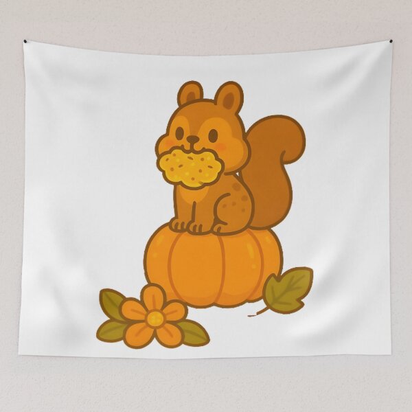 Item preview, Stuffing Squirrel – Autumn Edition (No Background) designed and sold by Whiskers&Waffles.