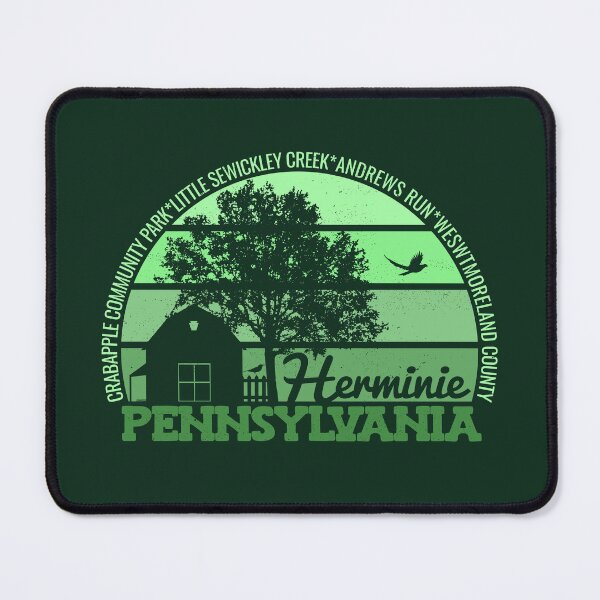 Item preview, Herminie Pennsylvania Sunset Retro Vintage Local Pride Logo designed and sold by CRHPOD20.