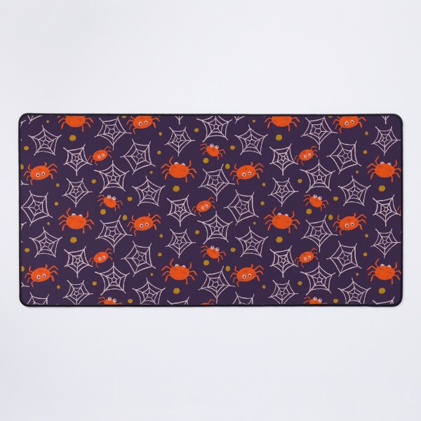 Item preview, Halloween Orange Spiders and Web Pattern designed and sold by Farissa Designs.