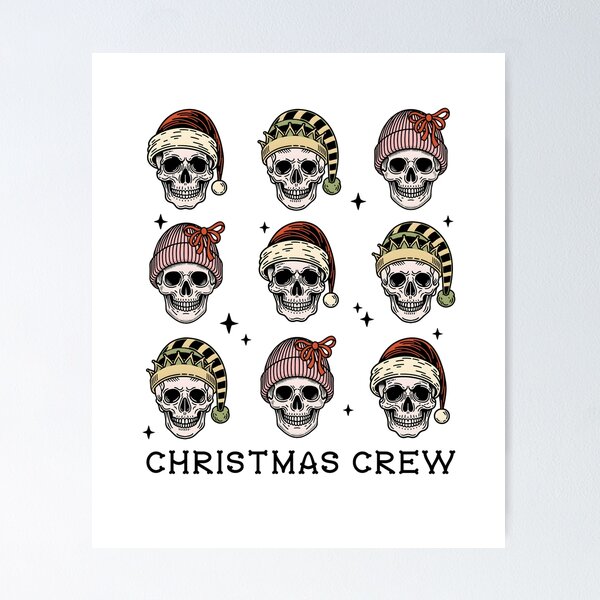 Item preview, Merry Gothmas — Holiday Skull Crew designed and sold by QuirkyDrops.