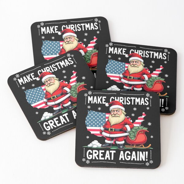 Item preview, Make Christmas Great Again Maga Patriotic Santa  designed and sold by FrascatiStudio.