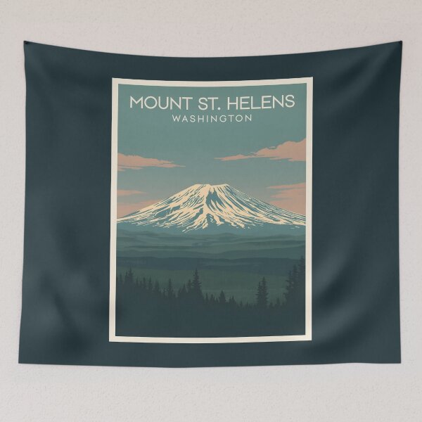 Item preview, Mount St. Helens - Washington designed and sold by GoodOldVintage.