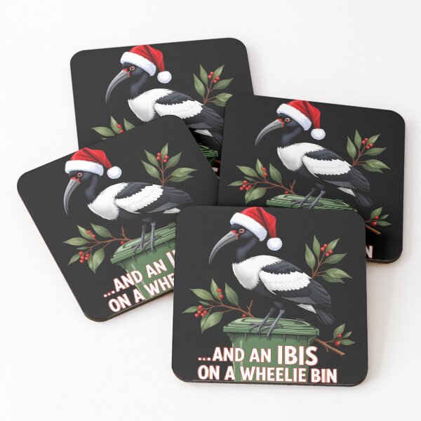 Item preview, Ibis on a Wheelie Bin, Aussie Christmas designed and sold by RhondaLily.
