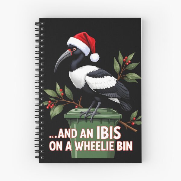 Item preview, Ibis on a Wheelie Bin, Aussie Christmas designed and sold by RhondaLily.