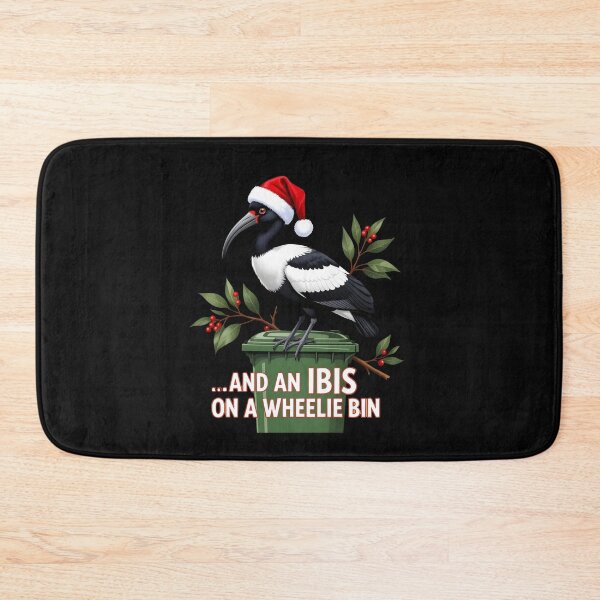 Item preview, Ibis on a Wheelie Bin, Aussie Christmas designed and sold by RhondaLily.