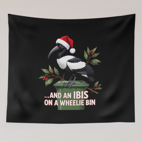 Item preview, Ibis on a Wheelie Bin, Aussie Christmas designed and sold by RhondaLily.