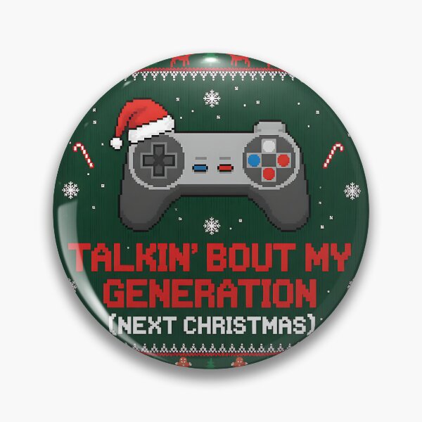 Item preview, Gamer Talkin' Bout My Generation Christmas Sweater designed and sold by Silent Watch Threads..
