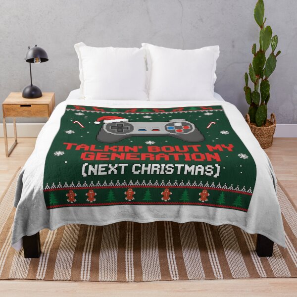 Item preview, Gamer Talkin' Bout My Generation Christmas Sweater designed and sold by Silent Watch Threads..