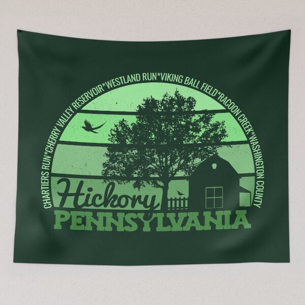 Item preview, Hickory Pennsylvania Sunset Retro Vintage Local Pride Logo designed and sold by CRHPOD20.