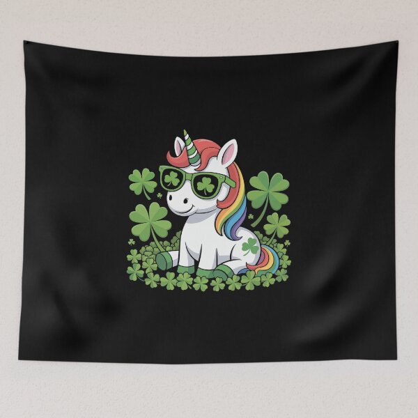 Item preview, st patrick's unicorn designed and sold by jkrphoto.