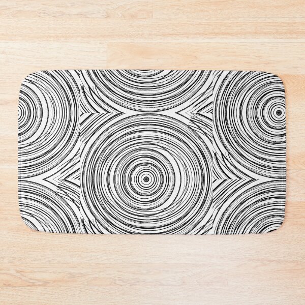 Item preview, Black and White Concentric circles Geometric Pattern designed and sold by PVTCreations.