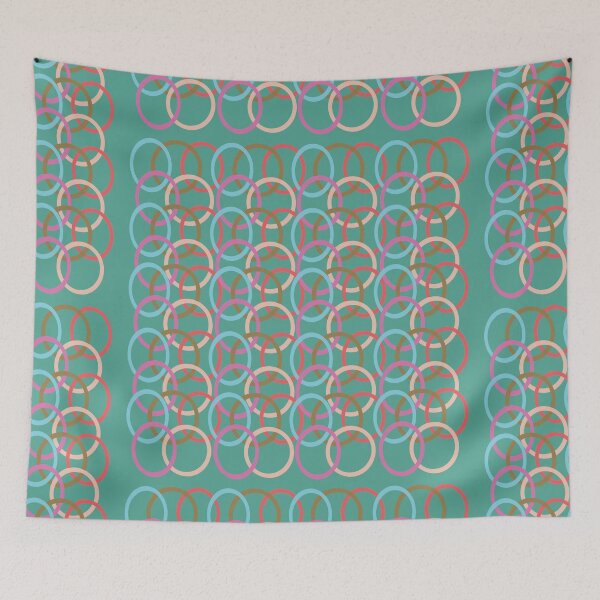 Item preview, Entanglement Circles all over Pattern designed and sold by PVTCreations.