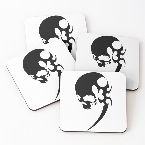 Item preview, Skull silhouette, tribal figures designed and sold by Tribalgothss.