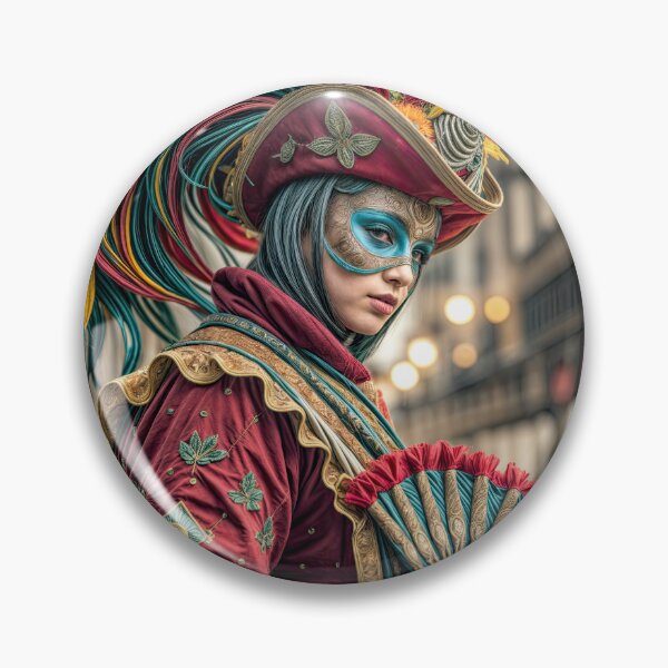 Item preview, Venetian Majesty: Masked Elegance in Carnival Splendor designed and sold by ForeverPrintsOK.