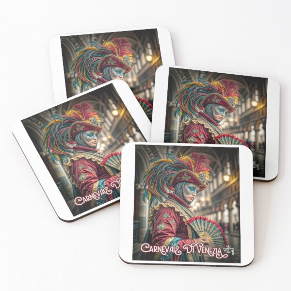 Item preview, Venetian Majesty: Masked Elegance in Carnival Splendor designed and sold by ForeverPrintsOK.