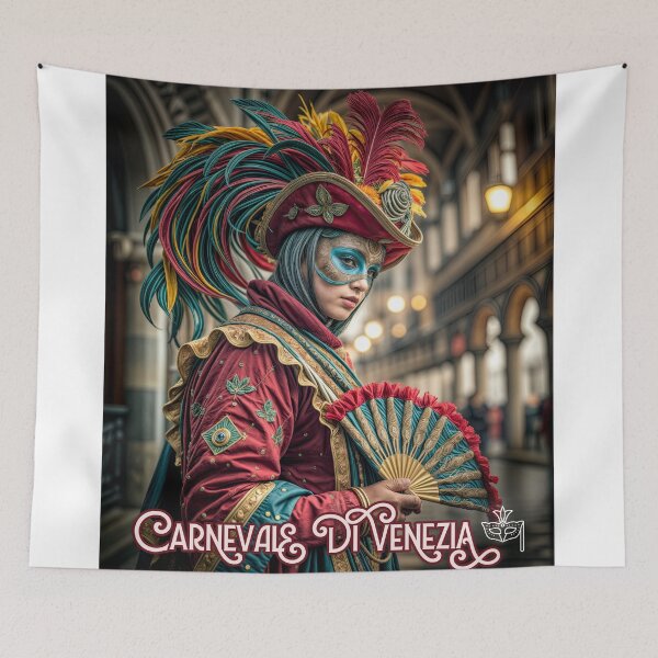 Item preview, Venetian Majesty: Masked Elegance in Carnival Splendor designed and sold by ForeverPrintsOK.