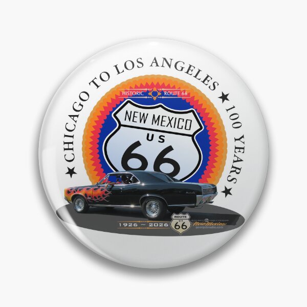 Item preview, Route 66 Centennial Black Flamed 1967 Pontiac GTO Black Lettering designed and sold by George Brudos.