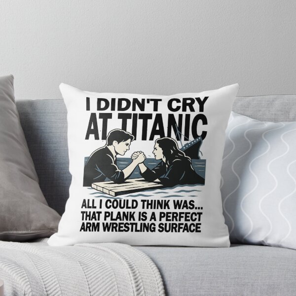 Item preview, Titanic Arm-Wrestling Showdown Funny Raft Rivalry Design designed and sold by CoolCrazyQuirky.