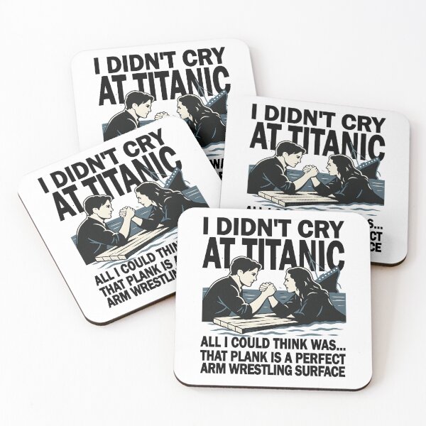 Item preview, Titanic Arm-Wrestling Showdown Funny Raft Rivalry Design designed and sold by CoolCrazyQuirky.